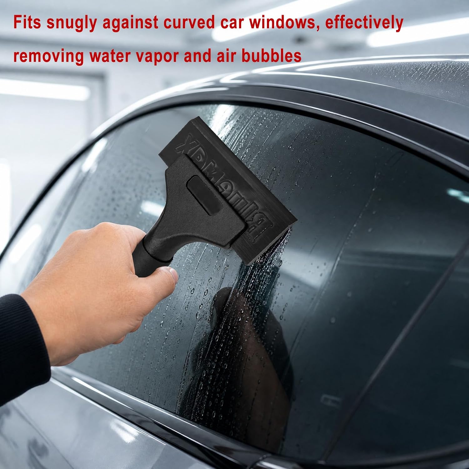 1 PCS Rubber Squeegee for Car Vinyl Wrapping, Auto Window Tint Film Decal Installation Tool Water Wiper, Glass Snow/Ice Cleaning Squeegee Vinyl Wrap Scraper for Vehicle Home image 5