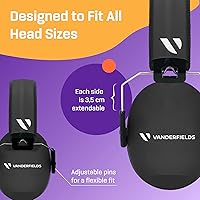 Vista 42 de Vanderfields Kids Ear Protection Earmuffs - Noise Cancelling Headphones for Kids, Autism, Toddler, Children