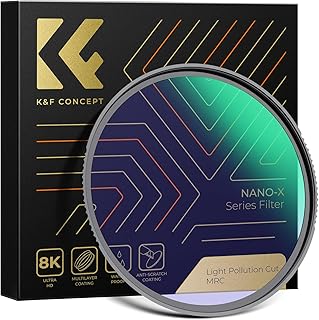 K&F Concept 67mm Clear Natural Night Filter 28 Multi-Layer Coatings Light Pollution Reduction Filter for Night City Sky Star Shots, No Color Cast (Nano-X Series)