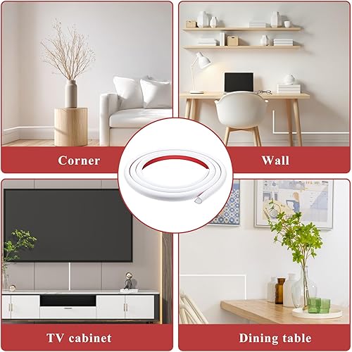 Miniatura 7 de Ocultador de cable lateral abierto de 196 pulgadas para montaje en pared, cubiertas de cable de extensión de TV para cables en la pared, ocultador