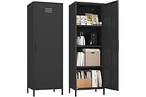 Metal Storage Cabinet with Shelves