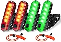 Vista 8 de Kit de 4 luces LED de navegación para barco, kayak, luz de popa operada por batería, fácil de sujetar para kayak nocturno, navegación, canoa, tabla