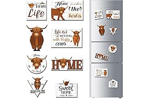 Enthralling Farmhouse Highland Cow Magnets: Adorn Your Fridge with Rustic Charm
