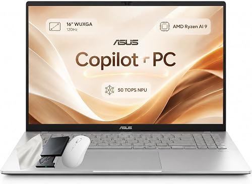 ASUS Vivobook 16 Inch Touch Laptop AMD Ryzen AI 9 465 32GB DDR5 1TB SSD