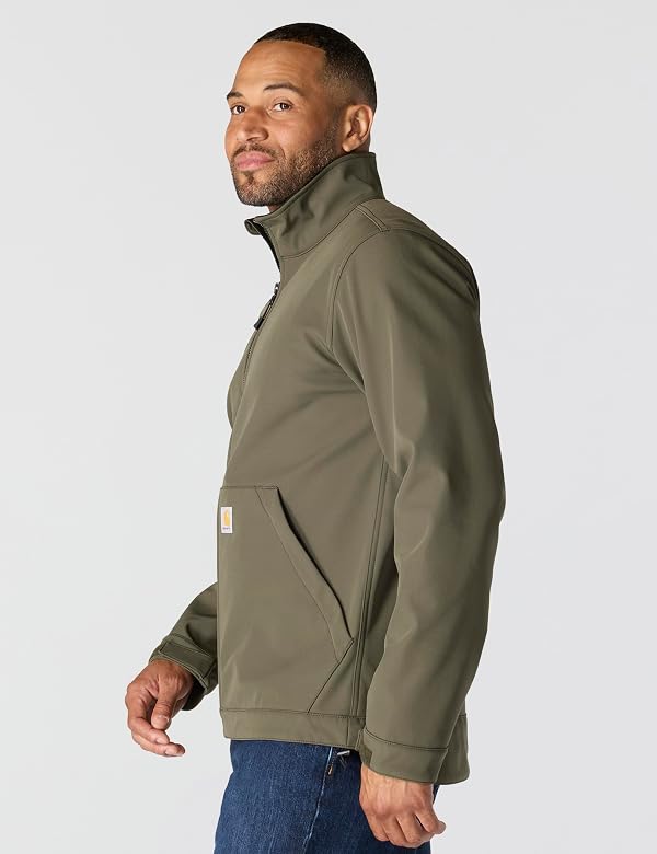Carhartt Men's Galesburg Softshell Jacket, Moss, Large Tall by Carhartt - Image 2