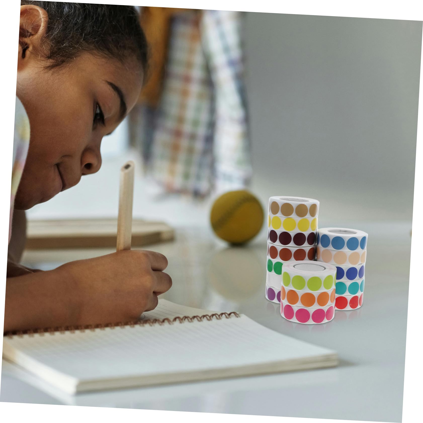 Didiseaon 15 pezzi Etichette Rotonde Colorate Autoadesive per Codifica e Organizzazione in Ufficio Scuola e Casa da Adesività Forte e Duratura