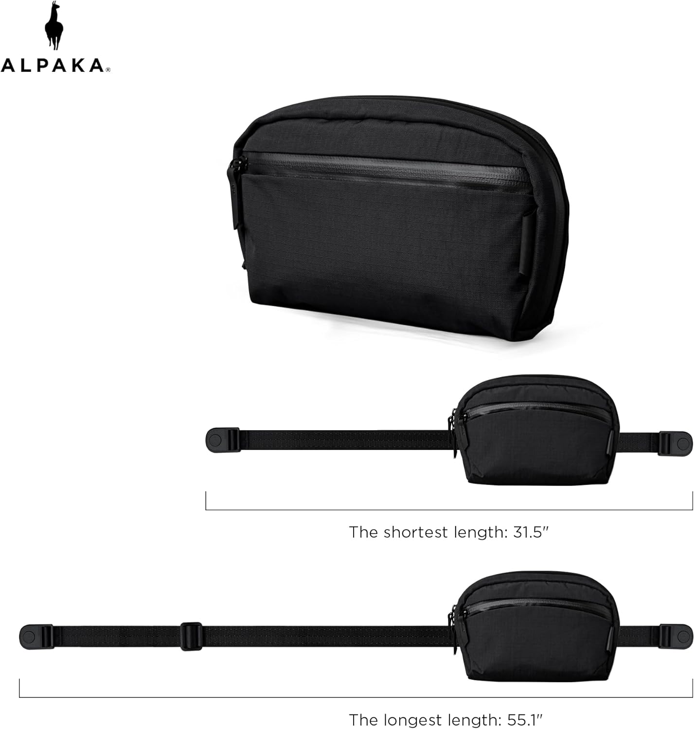 ALPAKA Flight Sling Bag 1L - Small Men's Crossbody Bag with Adjustable & Detachable Shoulder Strap - Tech Organizer - Image 4