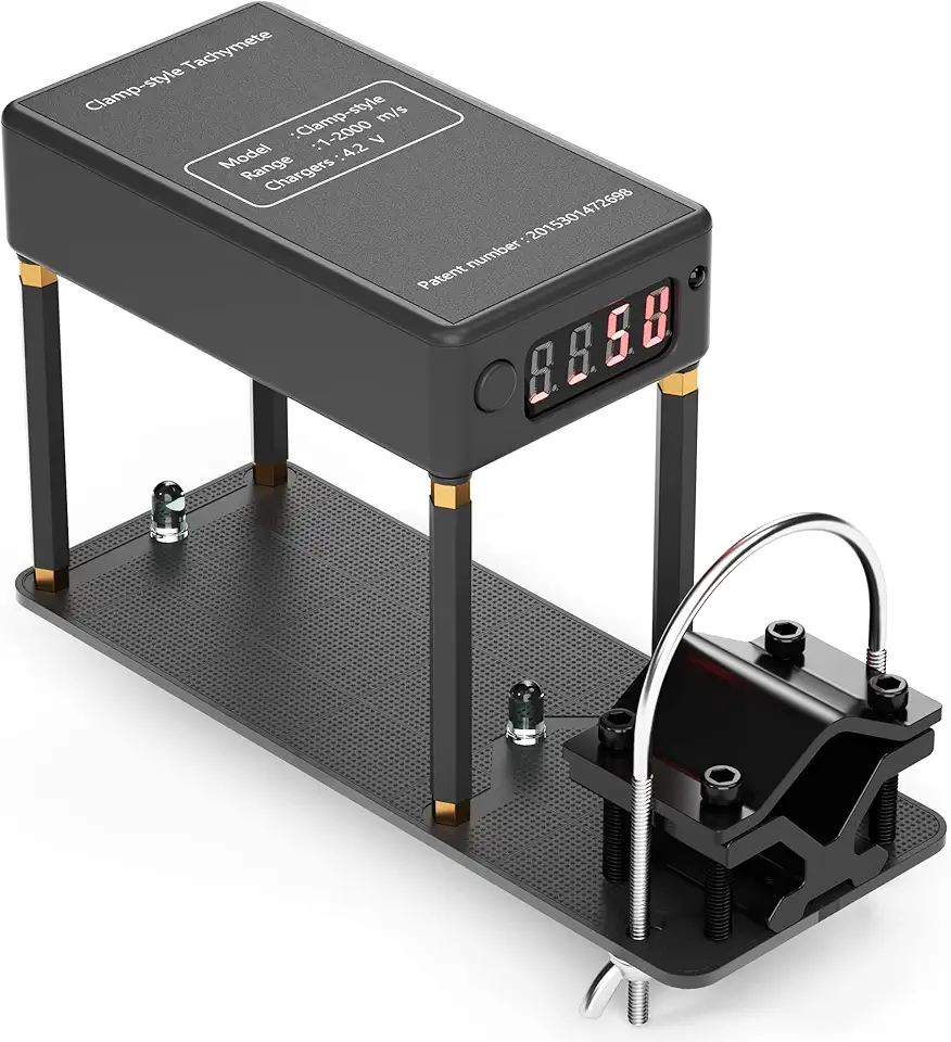 High Precision Ballistic Shooting Chronograph Airsoft Bullet Arrow Velocity Meter Kinetic Energy Meter Chargeable MPS/FPS Joules Reading for Archery Hunting Prep