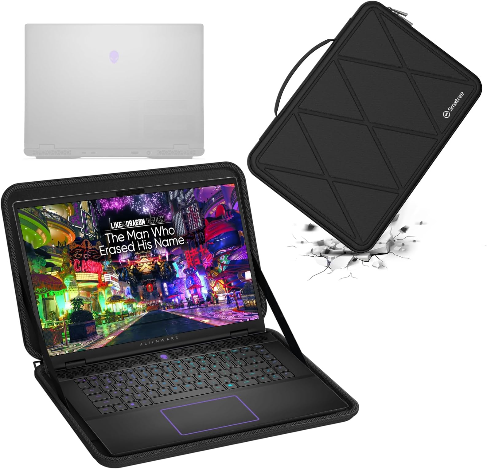 Smatree Hard EVA Protective Sleeve Case Compatible for 16 inch Alienware m16 R2 Gaming Laptop and Anti-Shock Notebook Bag (Not fit with Alienware m16 Gaming Laptop!) (X8286)
