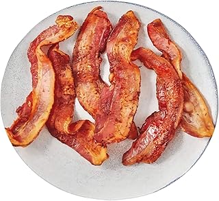 ARTIEMASTER Bacon Round Blanket Soft and Lightweight Flannel Throw Suitable for Use in Bed, Living Room and Travel 60