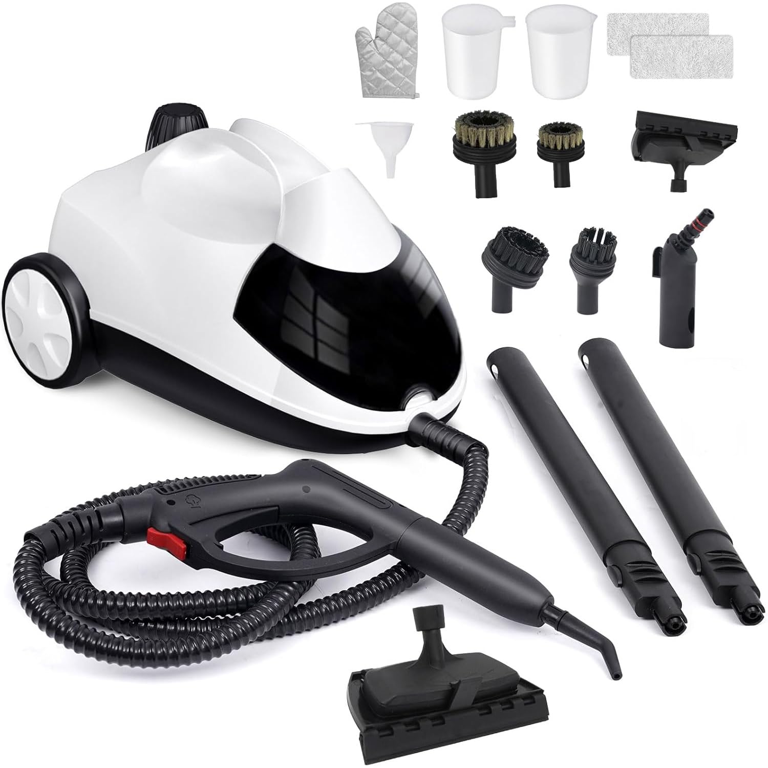 Steam Cleaner 1.5L Steamer for Cleaning Fast Heating 6-in-1 Multi-Surface with 8 Accessor…