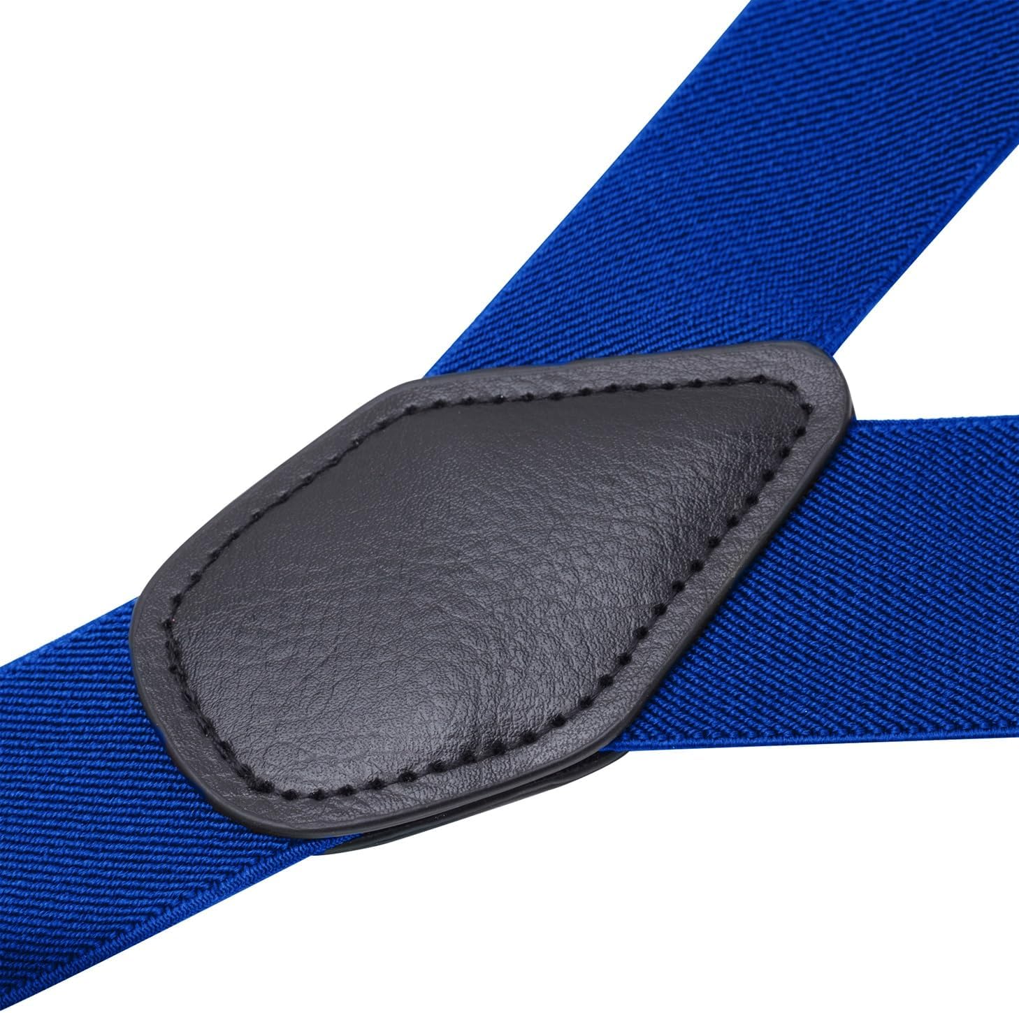 Buyless Fashion Butten End Suspenders for Men - 48" Adjustable Straps 1 1/4" - Y Shape - Image 3