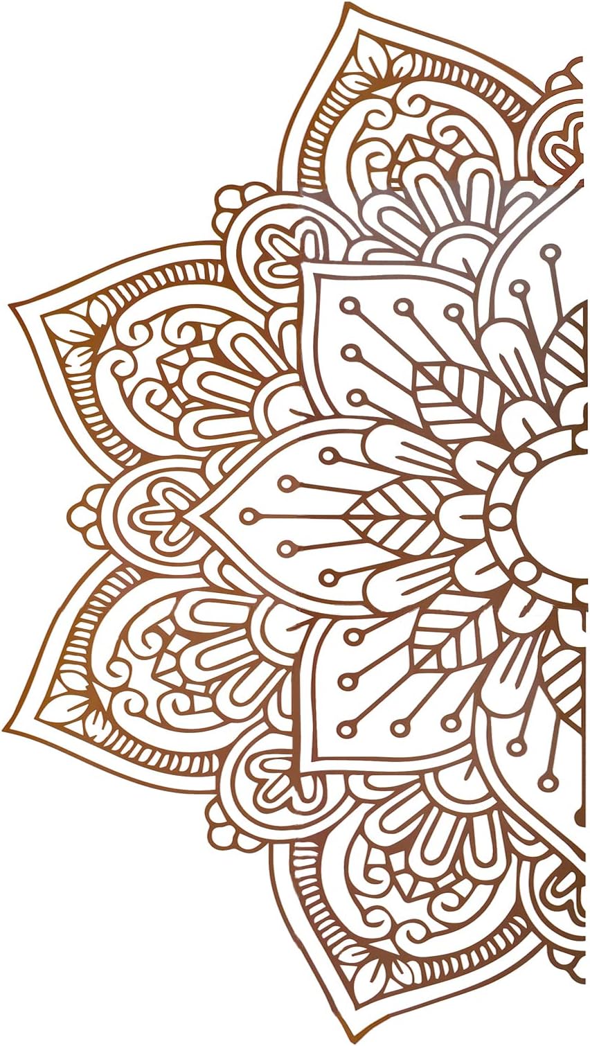Panneau Mural 3D Ajouré Mandala – Décoration Noire, Style Yoga, Ornamenti