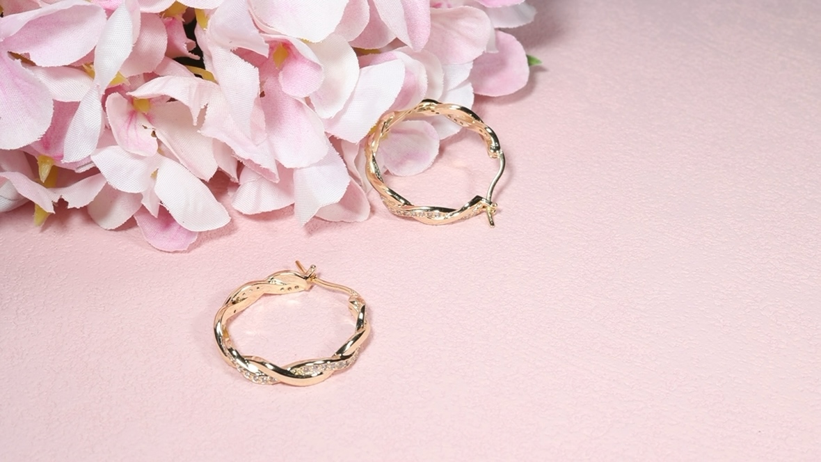 ASAMO Boucles D'Oreilles Pour Femme Ovale Créoles Plaqué Argent Sterling