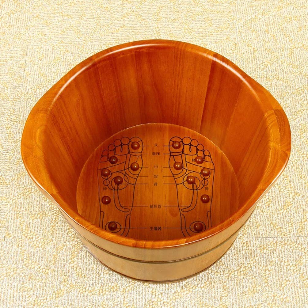 PUCHEN Barril de Madera, SPA para pies, Lavado de pies, Barril, pedicura, baño de pies, baño de pies, Barril, Madera Maciza, remojo de pies, Cubo, cubeta, LoftyAmbition Comfortable Anniversary
