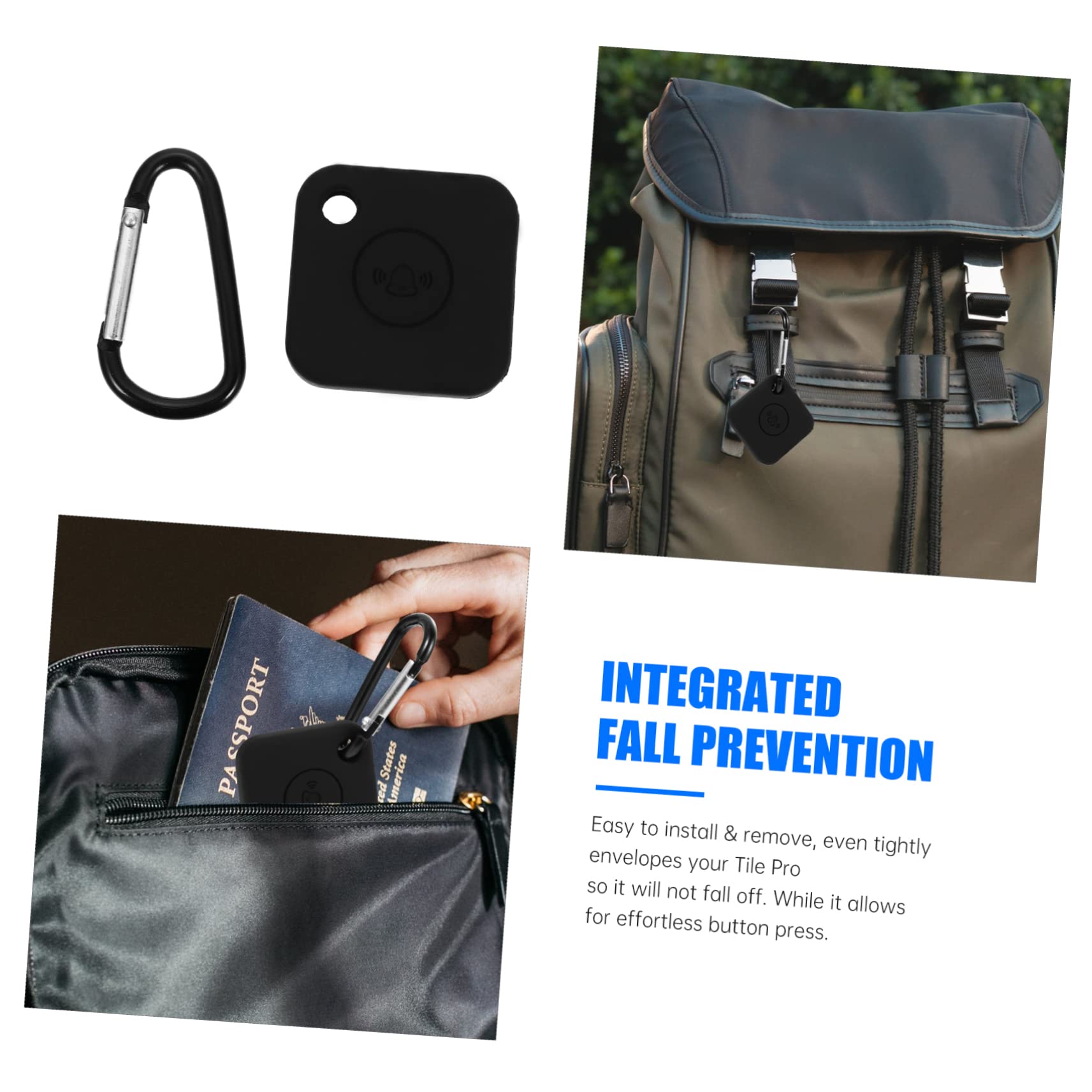 HOMSFOU Portable Protective Case for Tile Mate Tracker -Scratch Cover Keychain Easy to Install Compatible Tracer