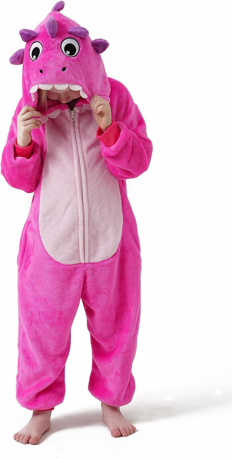 Kids Boys Girls Halloween Onesie Costume,One Piece Pajamas,Halloween Funny Animal Onesie Cosplay Costume 3-14Y - Image 4