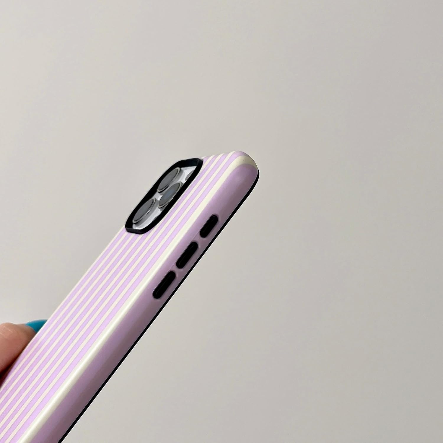 Cute Striped Phone Case for iPhone 15 Pro Max, Aesthetic Pink&Yellow Stripe 2 in 1 Shockproof Protective Cover for Women Girls (Pink&Yellow, for iPhone 15 Pro Max) image 4