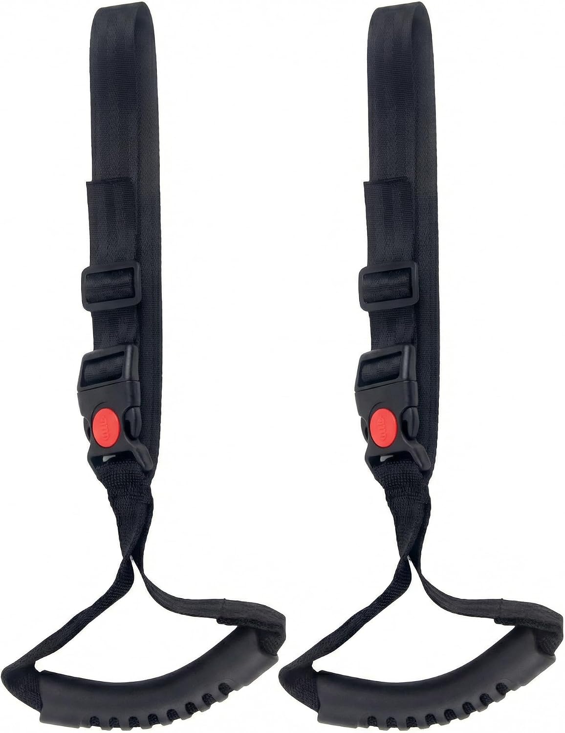 Car Handle Strap 2 Pack for Elderly and Disabled | Adjustable standing aid, non-slip rubber grip, portable door assist for seniors