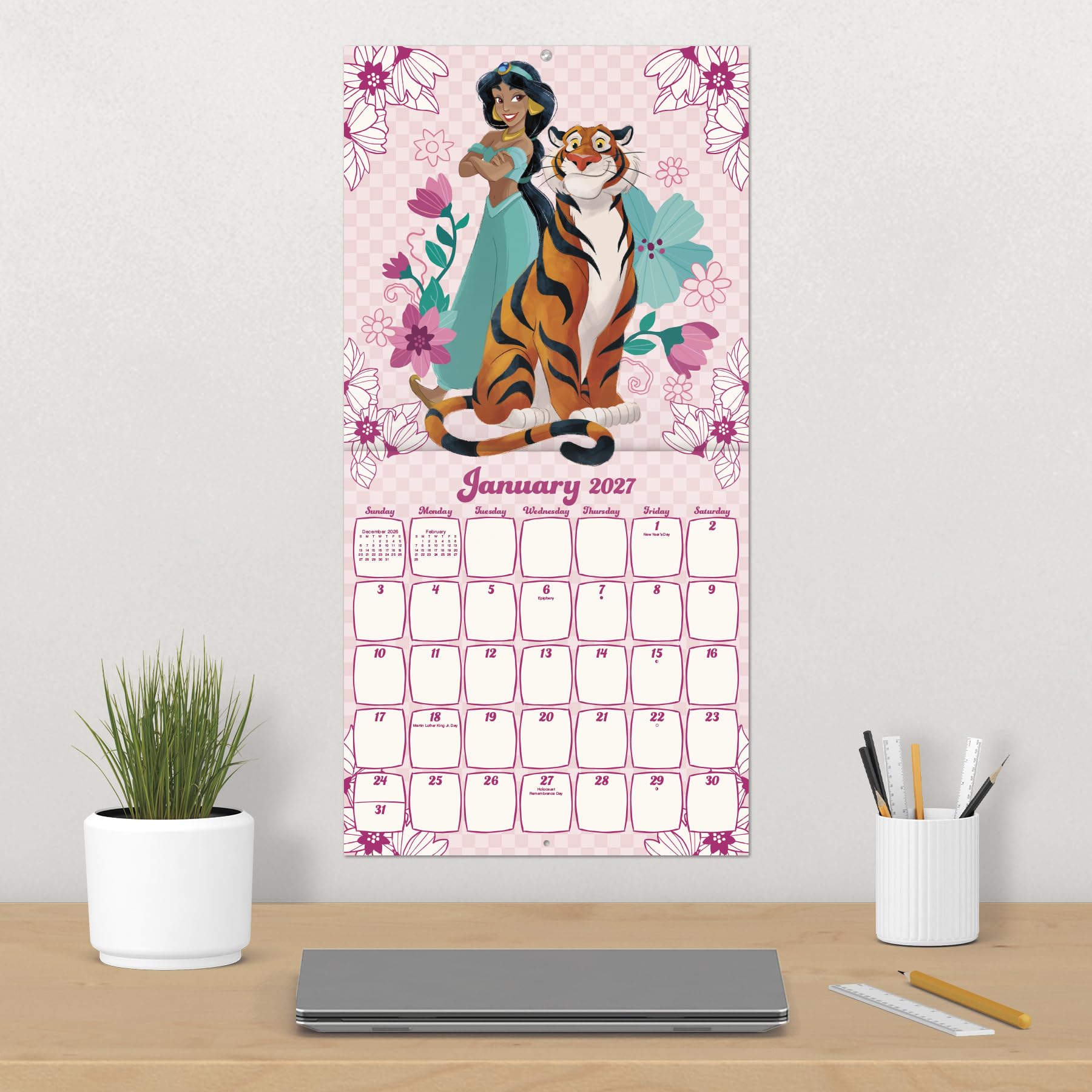 2027 Disney Princess Wall Calendar