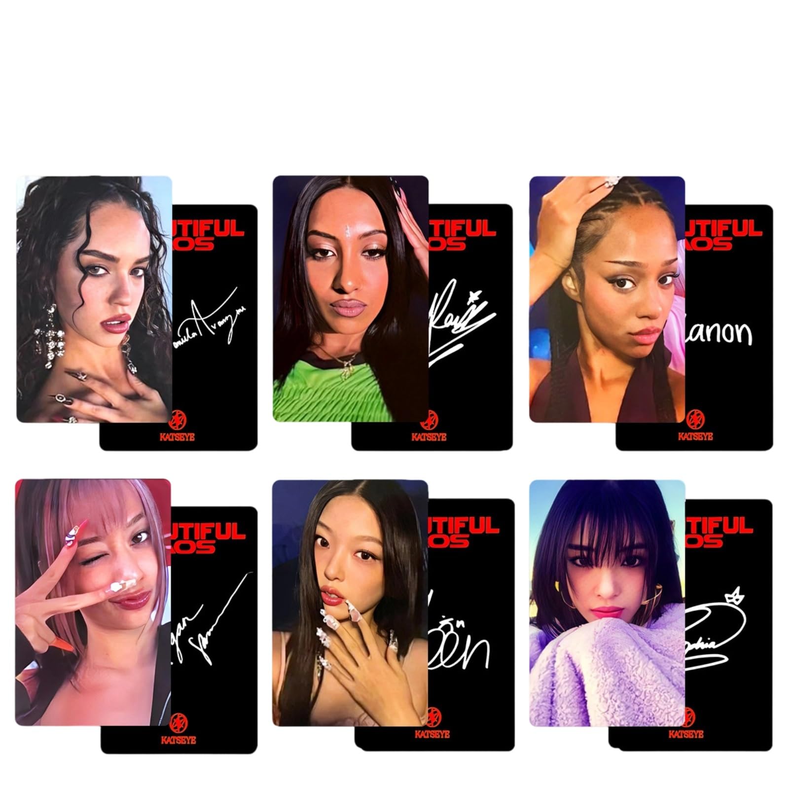 KATSEYE Ensemble de cartes photo Novel Idol Mini 6/10 cartes