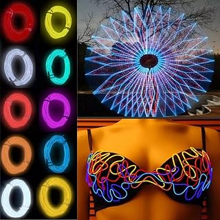HaiMa - Tubo de luz LED de neón flexible, 6 mm, color verde fluorescente