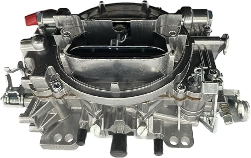 Miniatura 2 de 1825 18025 - Repuesto de carburador de 4 barriles para carburador Thunder AVS 650 CFM, acabado satinado, orificio cuadrado todoterreno