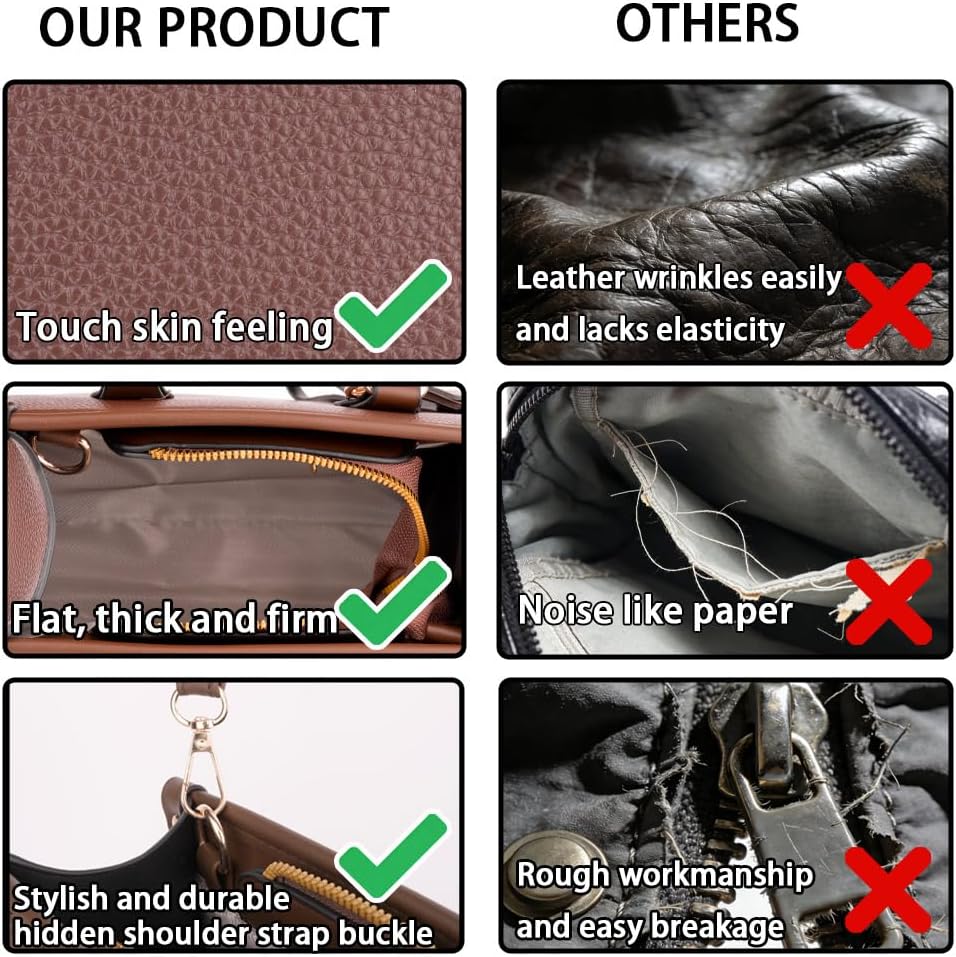 Small Crossbody Bags for Women Mini Leather Shoulder Purses Tote Handbags with Adjustable Strap 8.3”Lx3.9”Wx7.1”H