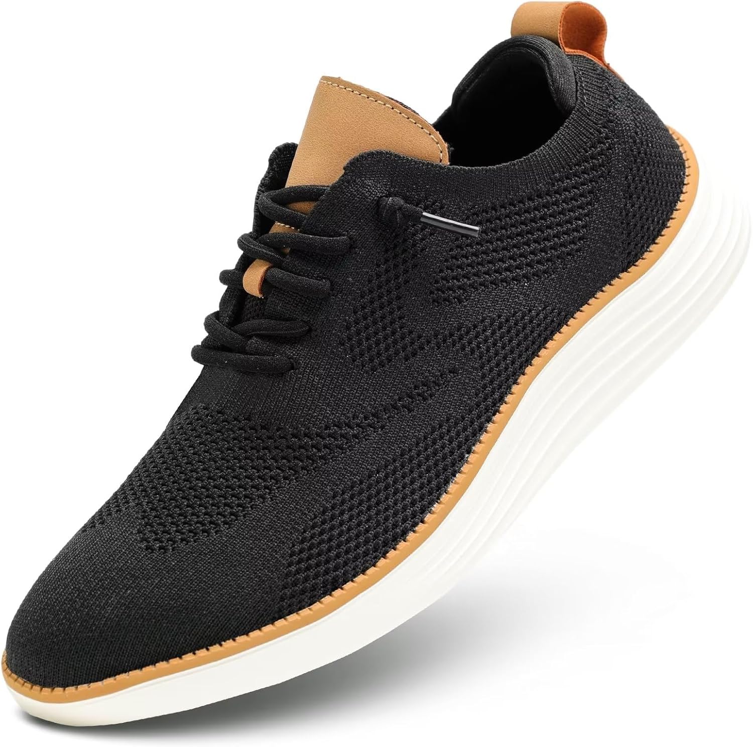 Men’s Casual Sneakers Dress Shoes – Comfort Sneakers Mesh Knit Lightweight Breathable Formal Oxford Business Shoes