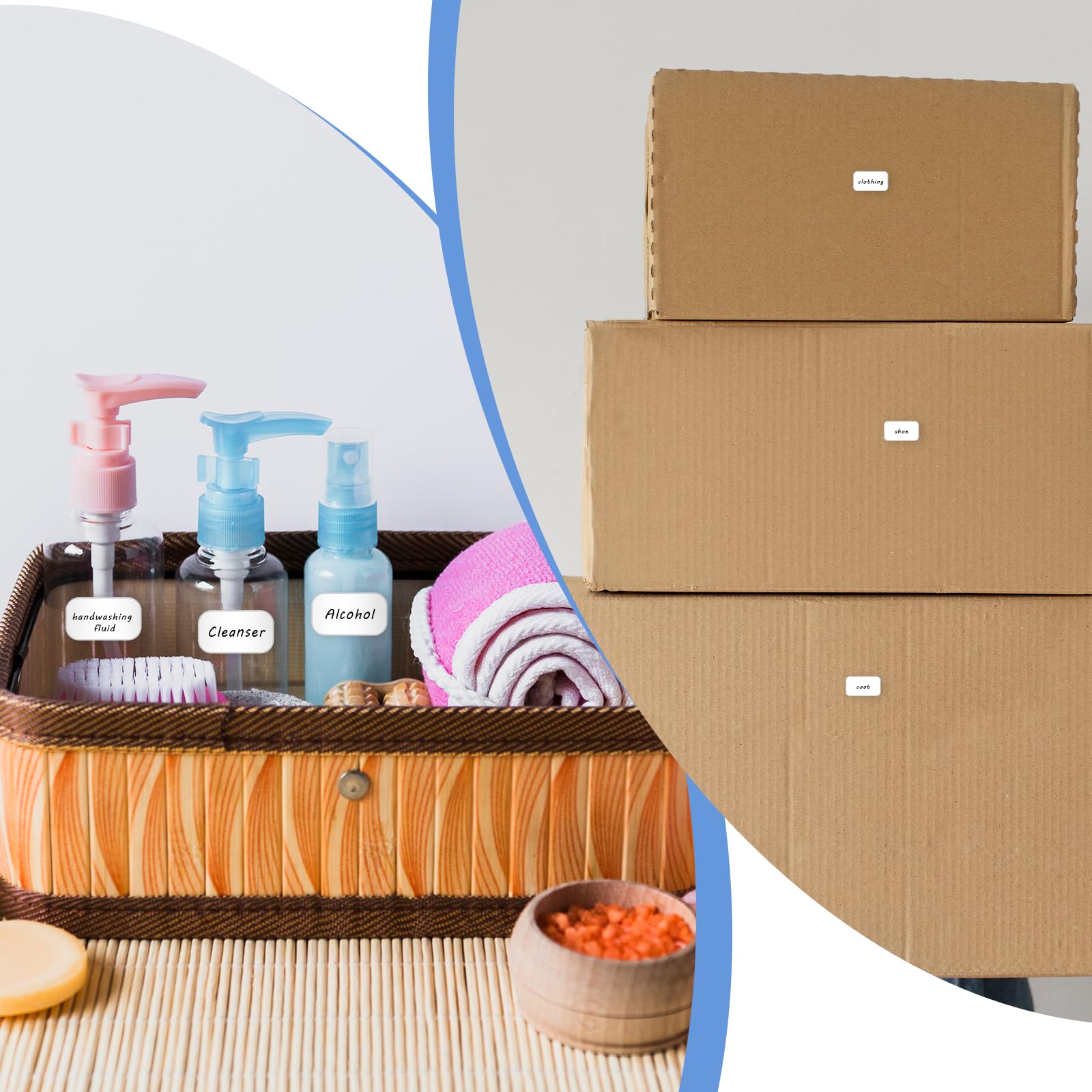 1620PCS Matte White Labels Stickers 0.6" x 1.1" Removable Blank Stickers Small Sticky Labels Price Name Tags to Write On for Jar Diamond Art Boxes Folder Envelope Office Kitchen - Image 5