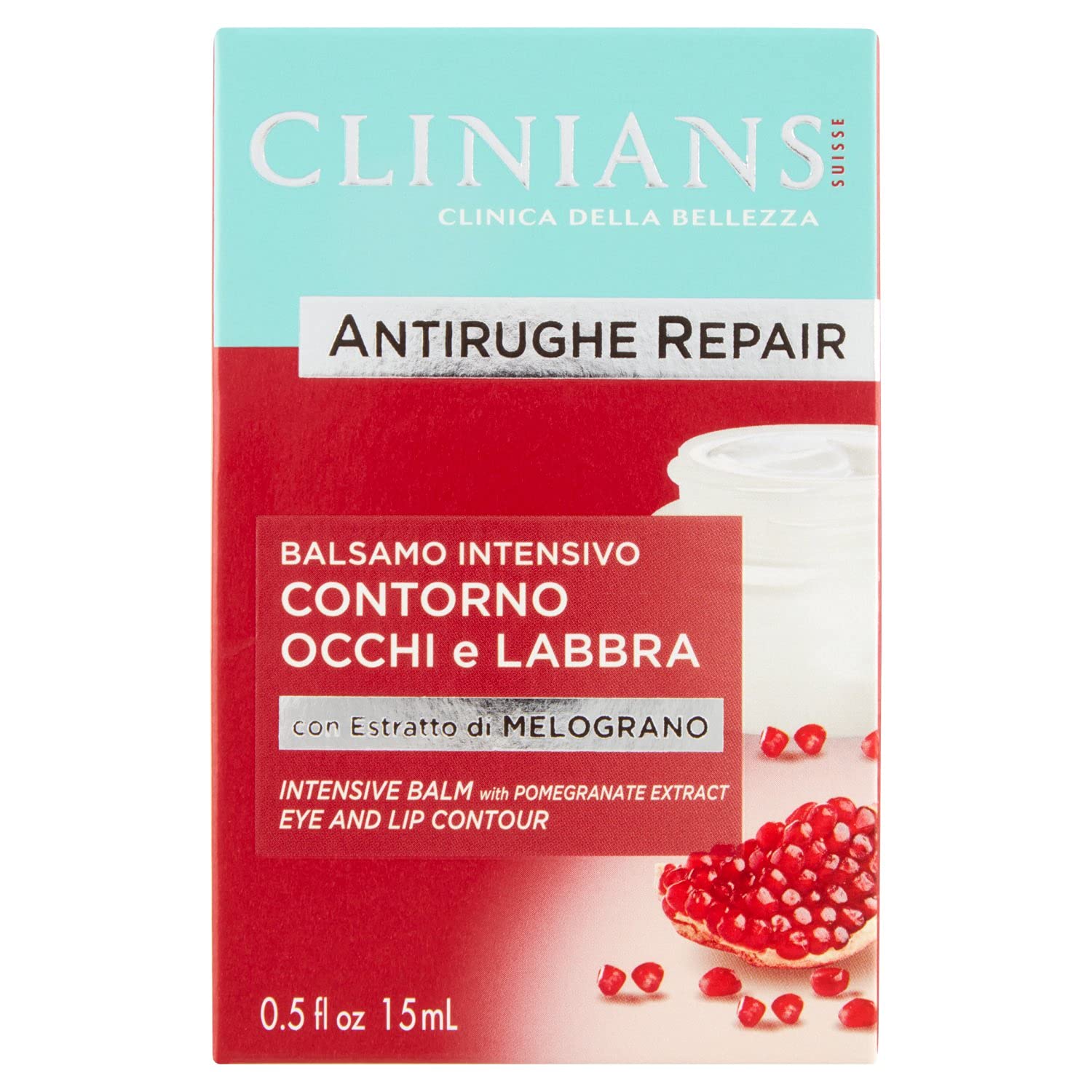 Clinians Intensive Anti-Wrinkle Eye & Lip Balm with Pomegranate, Rice Proteins & Vitamin E 15ml / 0.5 fl.oz