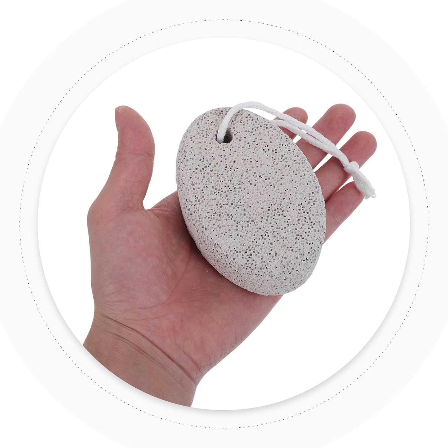 2pcs Reusable Pumice Stone for Foot Dead Skin Removal with Easy to Hold Shape Gentle Performance Foot Scrubber Stone and Cracked Heels for Shower and Spa Use