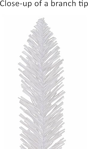 Miniatura 5 de Puleo International Inc. Puleo International - Árbol de 495 puntas de pino blanco sin iluminar, de 6 pies, color blanco