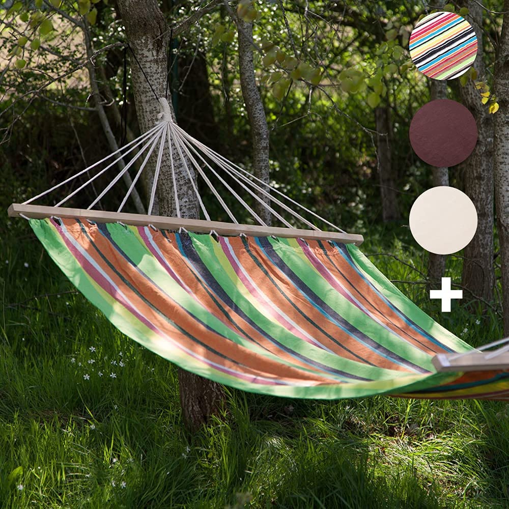 ultranatura hängematte Hammock with Spreader Bars, Bali Series Patio, Lawn & Garden Color:Black/Blue XLC All MTN SP-T05 whammy
