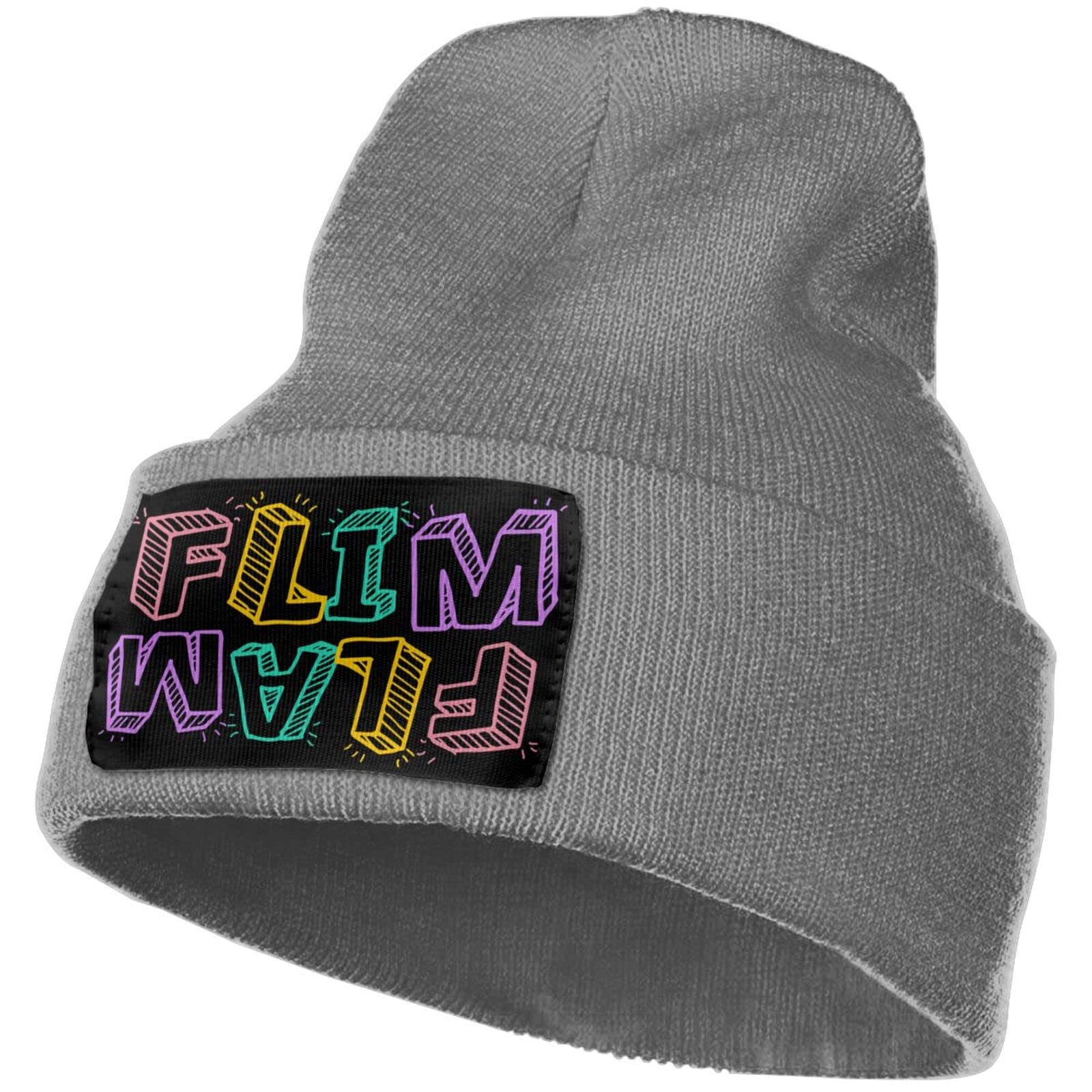 Flim Flam Merch Winter Beanie Hat - Cozy Knit Cap For Adults In Black