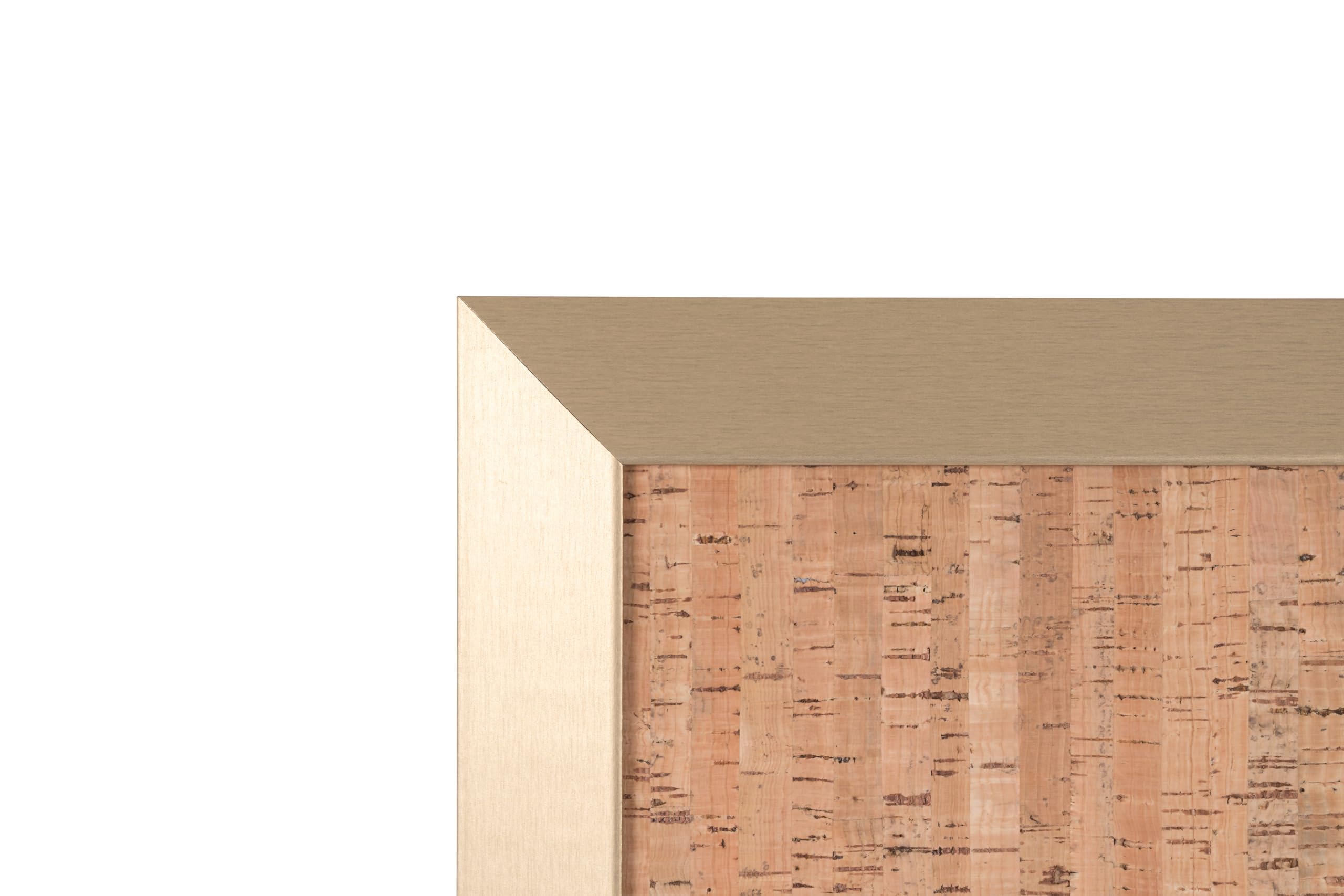 Bi-Office, tablica memo Kamashi, dekoracyjny korek, złota rama MDF, 90 x 60 cm