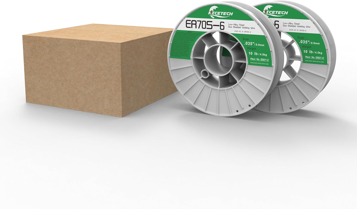 MIG Solid Welding Wire, Carbon Steel, ER70S-6 .035-Diameter, 10 Pounds Spool, 2PKS