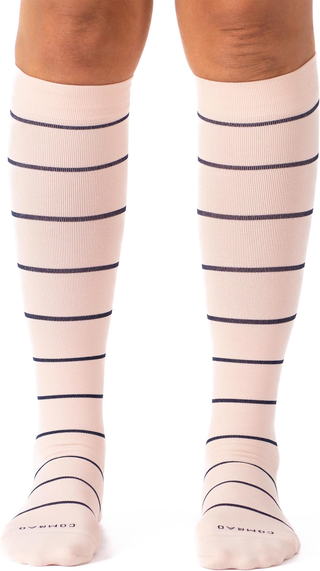 Comrad Nylon Knee High Socks - 15-20mmHg Graduated Compression Socks - Soft & Breathable Support Unisex Socks