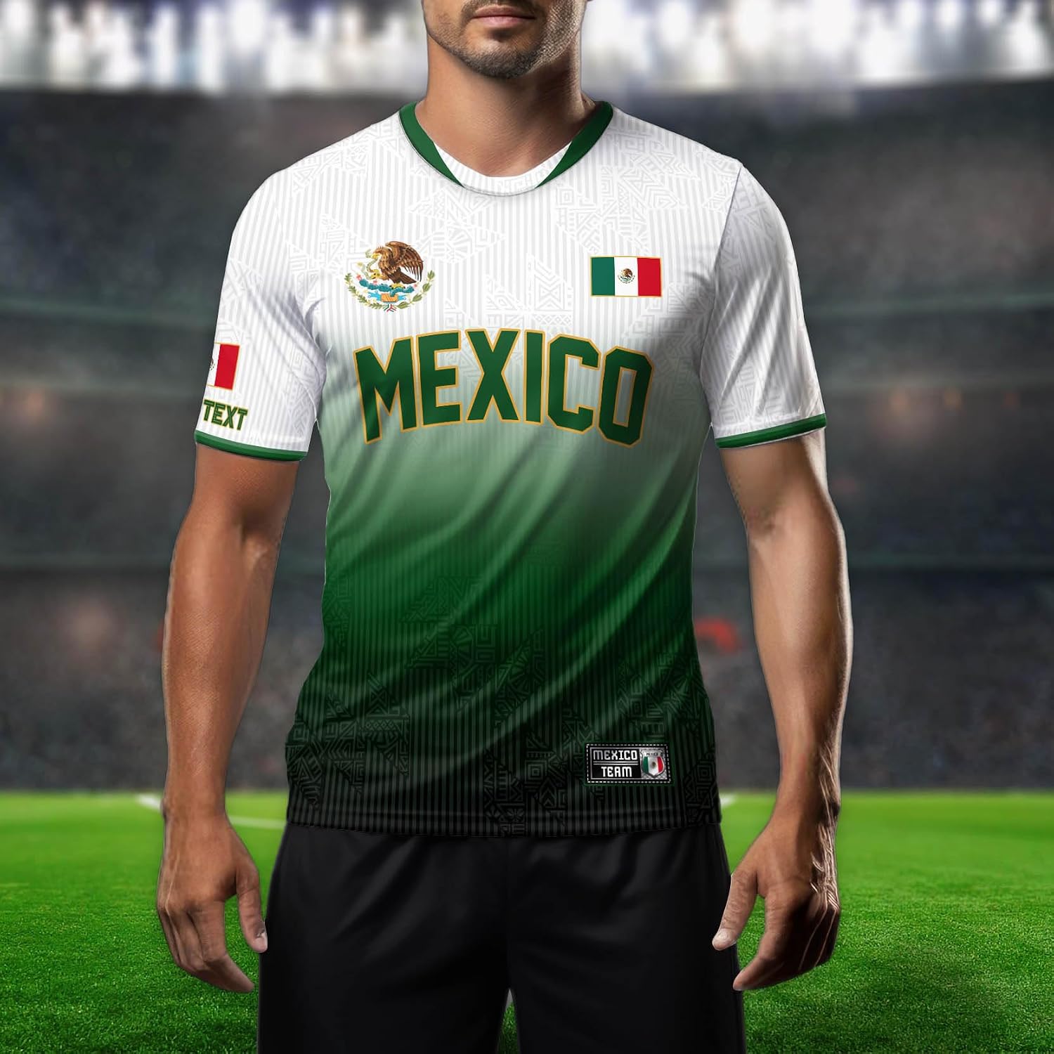 Custom Name Mexico Soccer Jersey, Personalized Mexican Jersey Soccer 2024, Customized Mexico Soccer Jersey for Men
