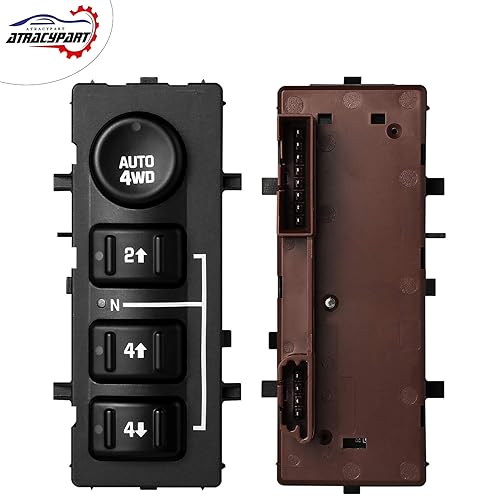 Miniatura 6 de Interruptor de tracción de rueda 4x4 4WD para Chevy Silverado Suburban Avalanche Tahoe 2003-2007, GMC Sierra Yukon, Cadillac Escalade  Sustituye al