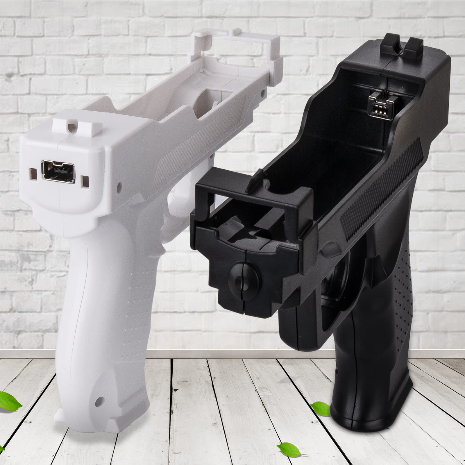 Wii Motion Plus Gun, Soanufa Wii Gun, Pistol Shooting Sport Video Game Wii  Accessory, Compatible with Nintendo Wii ControllerWii Shooting Games  (Black and White, 2 Pieces) : Amazon.co.uk: PC & Video Games
