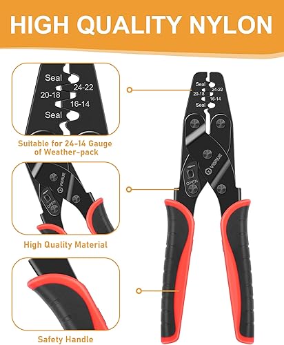 Vista 18 de VIGRUE Juego de 20 conectores de 1/2/3/4/6 pines, kit de conectores impermeables para cables eléctricos automotrices