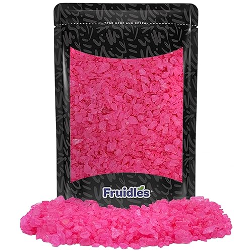 Fruidles Azúcar de roca natural para té y café, cristales de azúcar de caña pura, se disuelve rápidamente, bolsa resellable (cristales de cereza, 2