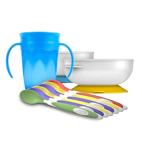 Miniatura 11 de Dr. Brown's Cucharas de alimentación para niños pequeños, paquete de 6, tazón de succión antideslizante, paquete de 2 y Milestones™ Cheers360™ Taza
