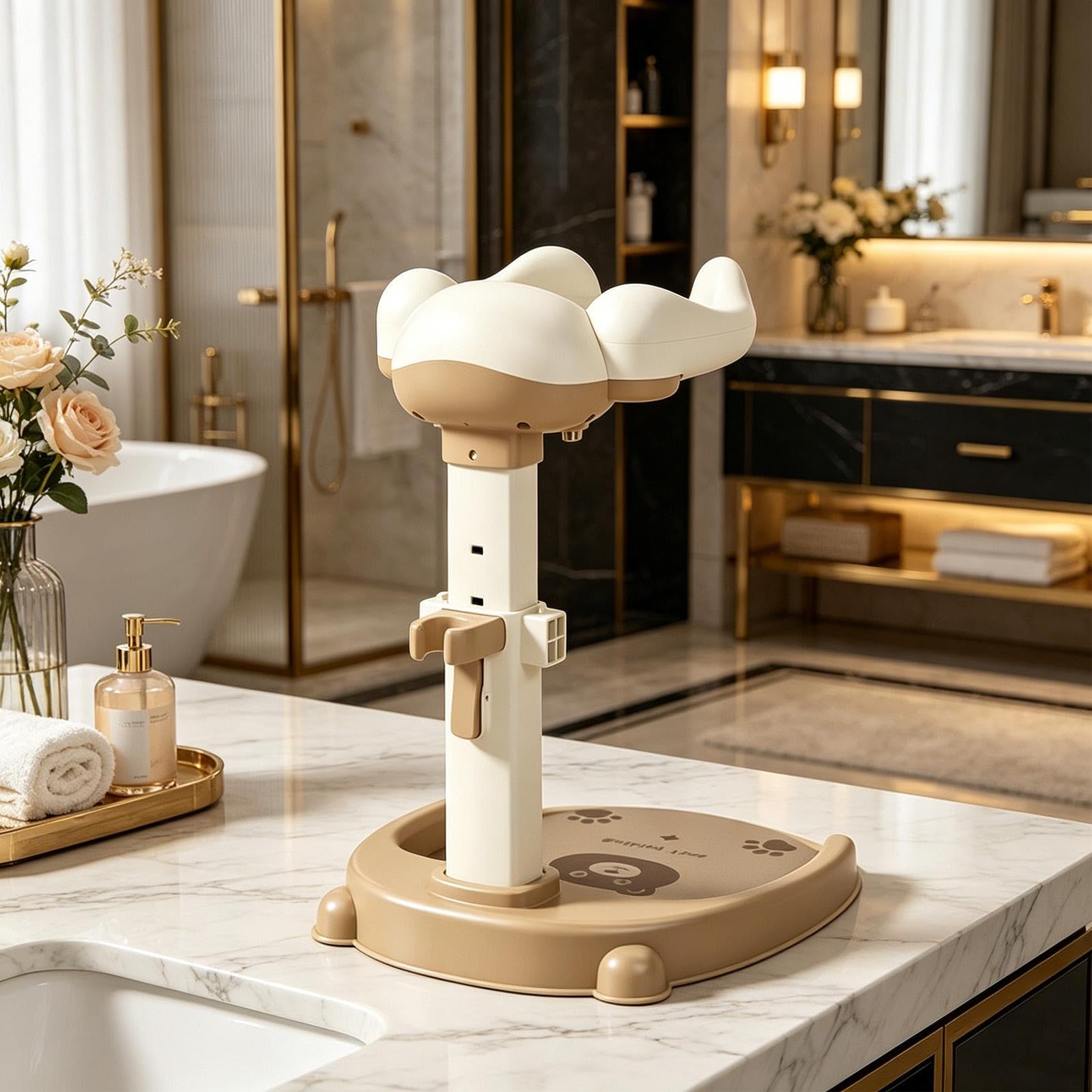 Soporte de Ducha Infantil Ayudante Ajustable De La Sujeción | Ducha de Baño Infantil Antideslizante para Permanecer de Pie para Niños y Niñas en el Hogar y en la Bañera Apartamento