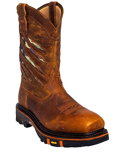 Cody James Men's 11" Flag Western Work Boot Nano Composite Toe - Dbp-3-A