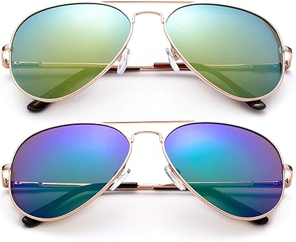 small mirrored aviator sunglasses