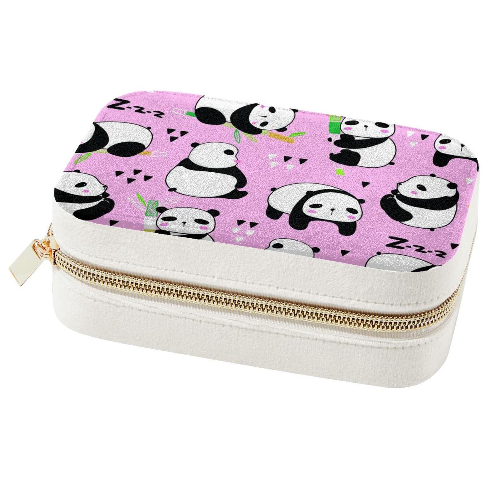 Boîte à bijoux panda pour filles idéale pour organiser ses accessoires en vacances
