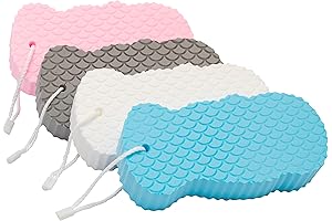 Super Soft Exfoliating Bath Sponges for Shower (4 pcs)