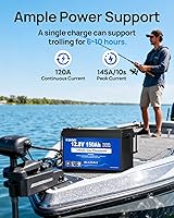 Vista 3 de DC HOUSE 12V 150Ah LiFePO4 Lithium Battery with SOC Status Indicators, Bluetooth & Low Temp Cut-off, 12V Lithium Battery up to 15000 Cycles, 120A